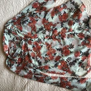 Button up sheer blouse